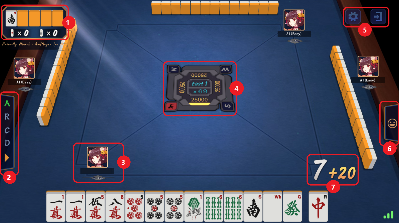 Mahjong Soul Interface